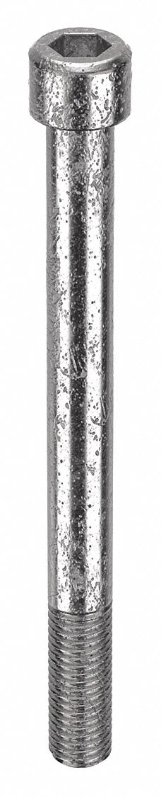 Socket Head Cap Screw: 5/8"-11 Thread Size, 7 in Lg, Std, Plain, Stainless Steel, 18-8, 5 PK