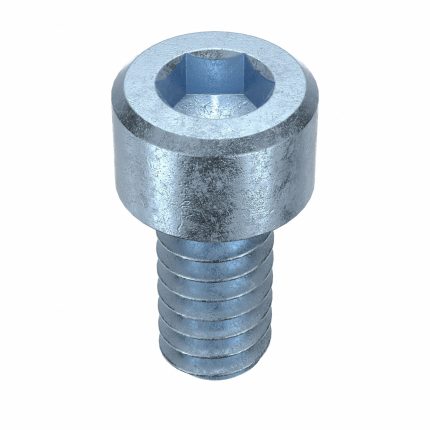 Socket Head Cap Screw: #10-24 Thread Size, 3/8 in Lg, Std, Zinc Plated, Steel, 5/32 in Drive, 100 PK