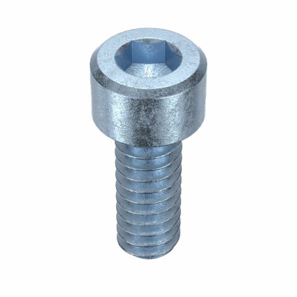 Socket Head Cap Screw: #10-24 Thread Size, 1/2 in Lg, Std, Zinc Plated, Steel, 5/32 in Drive, 100 PK
