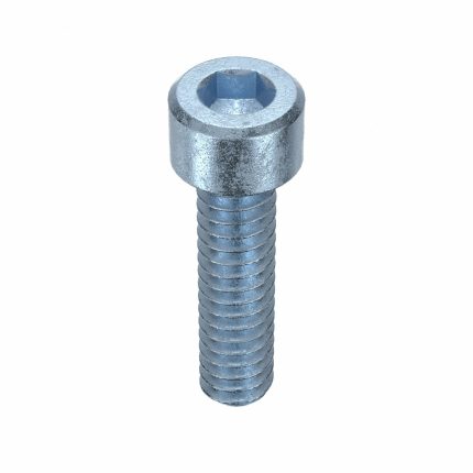 Socket Head Cap Screw: #10-24 Thread Size, 3/4 in Lg, Std, Zinc Plated, Steel, 5/32 in Drive, 100 PK