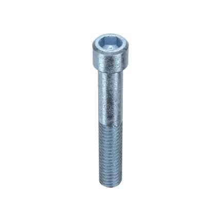 Socket Head Cap Screw: 5/16"-18 Thread Size, 2 in Lg, Std, Zinc Plated, Steel, 1/4 in Drive, 50 PK