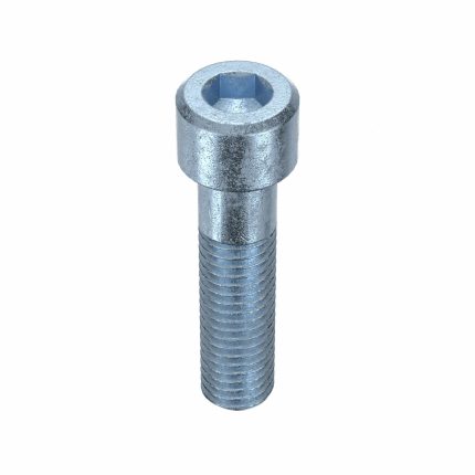 Socket Head Cap Screw: 1/2"-13 Thread Size, 2 in Lg, Std, Zinc Plated, Steel, 0.5 in Head Ht, 10 PK