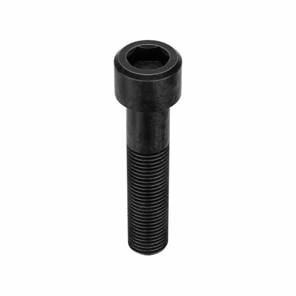 Socket Head Cap Screw: 3/8"-24 Thread Size, 1 3/4 in Lg, Std, Black Oxide, Steel, 25 PK