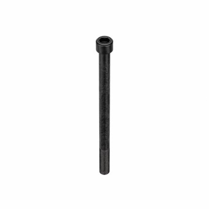 Socket Head Cap Screw: 3/8"-24 Thread Size, 5 1/2 in Lg, Std, Black Oxide, Steel, 10 PK