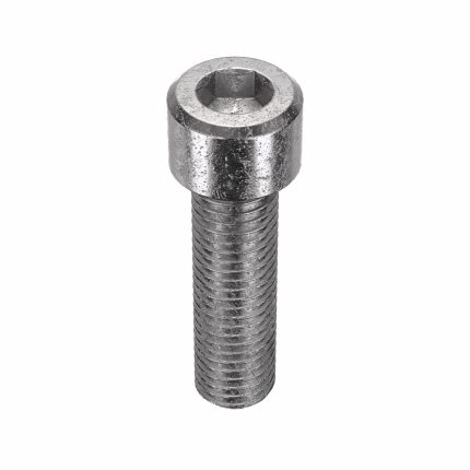 Socket Head Cap Screw: 1/4"-28 Thread Size, 7/8 in Lg, Std, Plain, Stainless Steel, 18-8, 100 PK