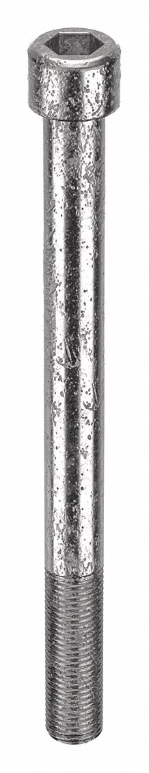 Socket Head Cap Screw: 3/8"-24 Thread Size, 4 1/2 in Lg, Std, Plain, Stainless Steel, 18-8, 10 PK