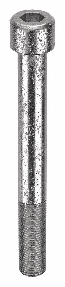 Socket Head Cap Screw: 1/2"-20 Thread Size, 4 1/2 in Lg, Std, Plain, Stainless Steel, 18-8, 5 PK