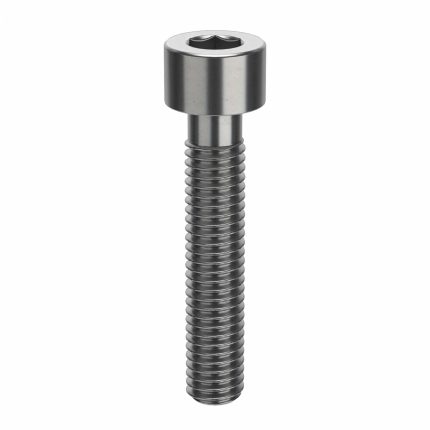 Socket Head Cap Screw: #10-32 Thread Size, 1 in Lg, Std, Plain, Stainless Steel, 316, 100 PK