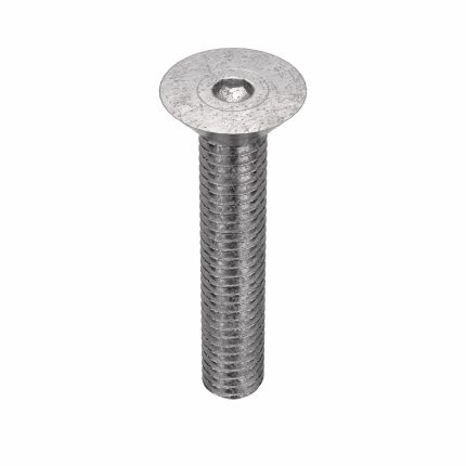 Socket Flat Head Screw: 5/16"-18 Thread Size, 1 1/2 in Lg, Flat, Plain, Stainless Steel, 18-8, 50 PK