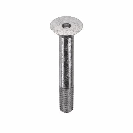 Socket Flat Head Screw: 5/16"-18 Thread Size, 2 in Lg, Flat, Plain, Stainless Steel, 18-8, 50 PK