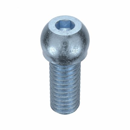 Socket Head Cap Screw: 5/16"-18 Thread Size, 3/4 in Lg, Button, Zinc Plated, Steel, 100 PK