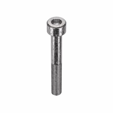 Socket Head Cap Screw: M6-1 Thread Size, 45 mm Lg, Std, Plain, Stainless Steel, 18-8, 50 PK
