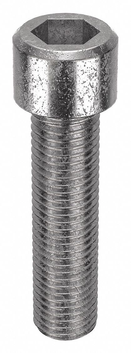 Socket Head Cap Screw: M20-2.5 Thread Size, 80 mm Lg, Std, Plain, Stainless Steel, 18-8, 5 PK