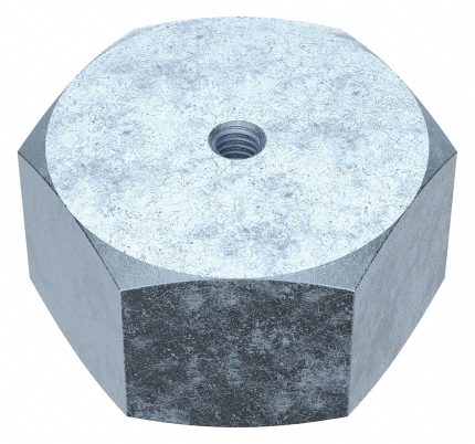 Hex Nut: 1 1/4"-7 Thread, 1 7/8 in Hex Wd, 1 1/16 in Hex Ht, Stainless Steel, 18-8, Plain, 5 PK