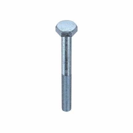 Hex Head Cap Screw: Steel, Grade 5, Zinc Plated, 1/4"-20, Coarse, 2 1/2 in lg, Inch, SAE J429, 50 PK