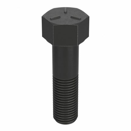 Hex Head Cap Screw: Steel, Grade 5, Black Oxide, 1 1/2"-6, Coarse, 6 1/2 in lg, Globally Sourced