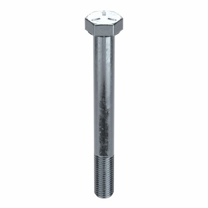 Hex Head Cap Screw: Steel, Grade 5, Zinc Plated, 7/8"-9, Coarse, 9 1/2 in lg, Made in USA*, Inch