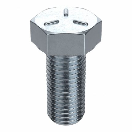 Hex Head Cap Screw: Steel, Grade 5, Zinc Plated, 1 1/4"-7, Coarse, 2 1/2 in lg, Globally Sourced