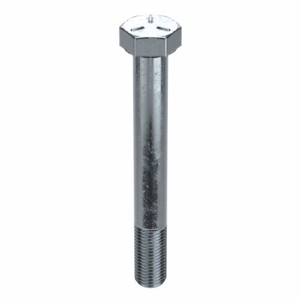 Hex Head Cap Screw: Steel, Grade 5, Zinc Plated, 1 1/4"-7, Coarse, 10 in lg, Globally Sourced, Inch