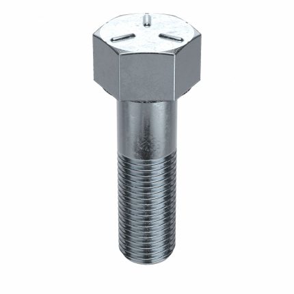 Hex Head Cap Screw: Steel, Grade 5, Zinc Plated, 1 1/2"-6, Coarse, 6 1/2 in lg, Globally Sourced