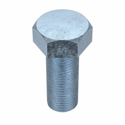 Hex Head Cap Screw: Steel, Grade 5, Zinc Plated, 1/2"-20, Fine, 1 1/4 in lg, Globally Sourced, 25 PK