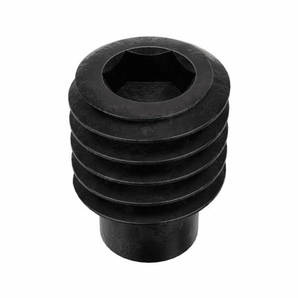 Socket Set Screw: 3/8"-16 Thread Size, 1/2 in Overall Lg, 1/2 Dog pt, Alloy Steel, Socket, 100 PK