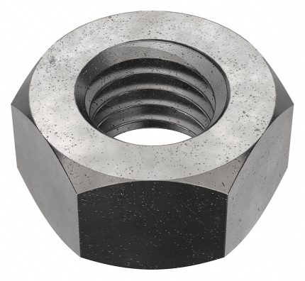 Hex Nut: M36-4.00 Thread, 55 mm Hex Wd, 29 mm Hex Ht, Steel, Class 8, Plain, 2 PK