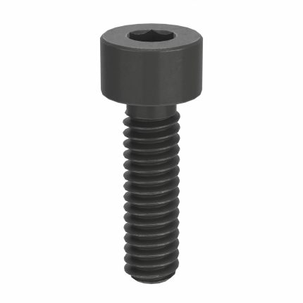 Socket Head Cap Screw: #5-40 Thread Size, 7/16 in Lg, Std, Black Oxide, Steel, 3/32 in Drive, 100 PK