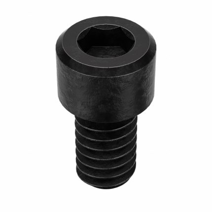Socket Head Cap Screw: 1/4"-20 Thread Size, 7/16 in Lg, Std, Black Oxide, Steel, 100 PK