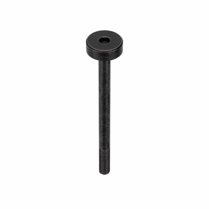 Socket Head Cap Screw: 7/16"-14 Thread Size, 6 in Lg, Std, Black Oxide, Steel, 3/8 in Drive, 5 PK