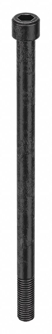 Socket Head Cap Screw: 5/8"-11 Thread Size, 11 in Lg, Std, Black Oxide, Steel, 0.625 in Head Ht