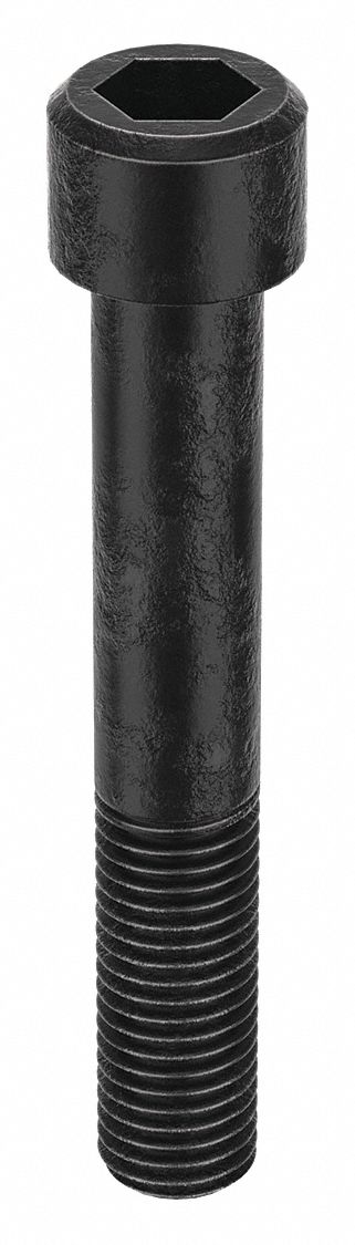 Socket Head Cap Screw: 3/4"-10 Thread Size, 4 3/4 in Lg, Std, Black Oxide, Steel, 5/8 in Drive, 5 PK