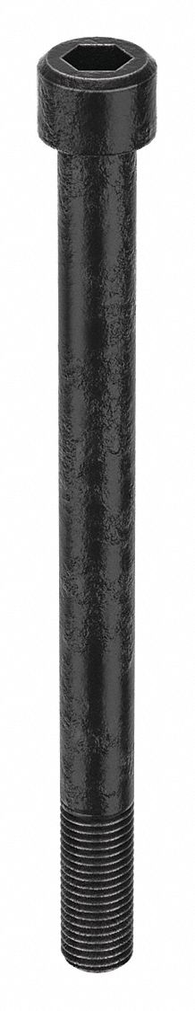 Socket Head Cap Screw: 1 1/8"-7 Thread Size, 14 in Lg, Std, Black Oxide, Steel, 1.125 in Head Ht