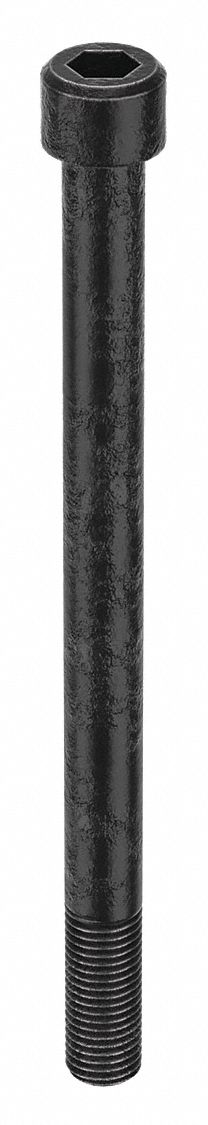 Socket Head Cap Screw: 1 1/8"-7 Thread Size, 15 in Lg, Std, Black Oxide, Steel, 1.125 in Head Ht