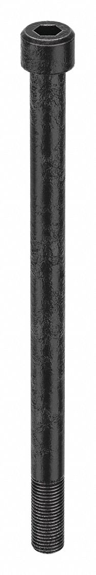 Socket Head Cap Screw: 1 1/4"-7 Thread Size, 20 in Lg, Std, Black Oxide, Steel, 1.25 in Head Ht