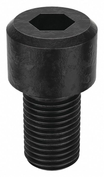 Socket Head Cap Screw: 1 1/2"-6 Thread Size, 2 1/2 in Lg, Std, Black Oxide, Steel, 1.5 in Head Ht