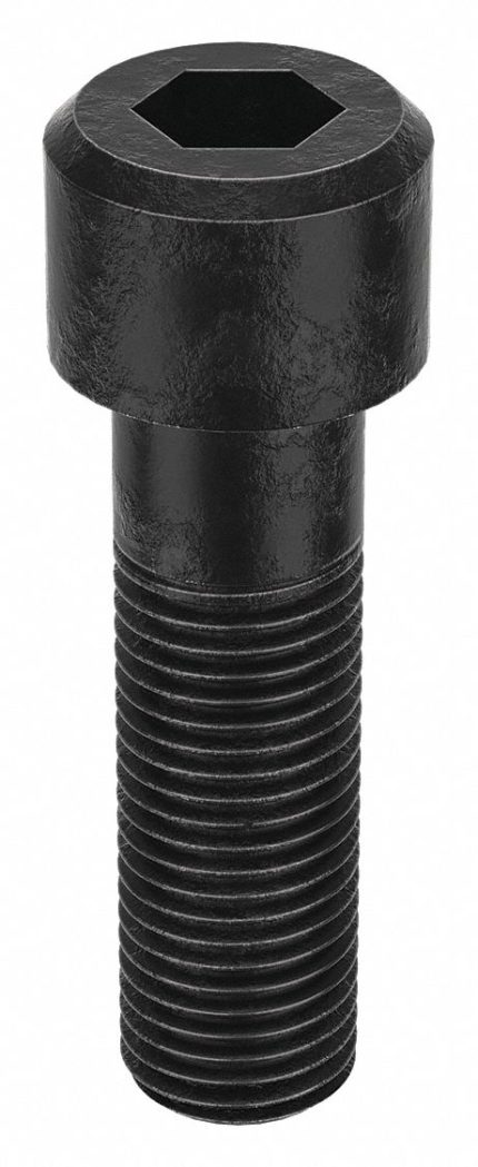 Socket Head Cap Screw: 1 3/4"-5 Thread Size, 6 in Lg, Std, Black Oxide, Steel, 1.75 in Head Ht