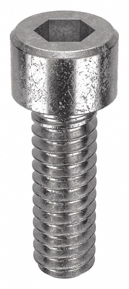 Socket Head Cap Screw: #3-48 Thread Size, 5/16 in Lg, Std, Plain, Stainless Steel, 18-8, 100 PK