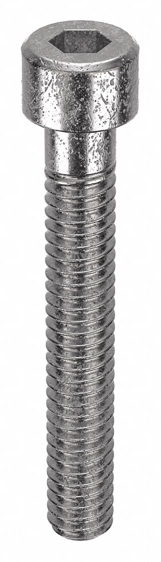 Socket Head Cap Screw: #5-40 Thread Size, 7/8 in Lg, Std, Plain, Stainless Steel, 18-8, 100 PK