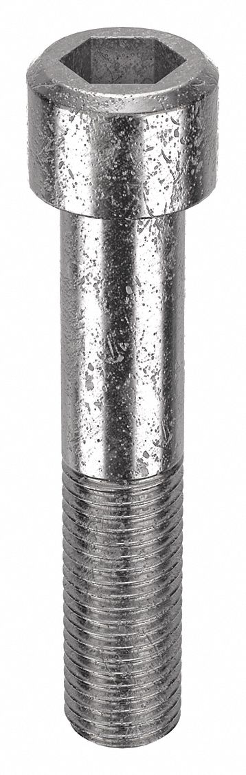 Socket Head Cap Screw: 7/8"-9 Thread Size, 4 1/2 in Lg, Std, Plain, Stainless Steel, 18-8, 5 PK