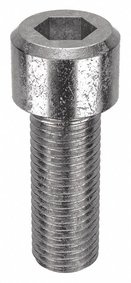 Socket Head Cap Screw: 1"-8 Thread Size, 2 3/4 in Lg, Std, Plain, Stainless Steel, 18-8, 5 PK
