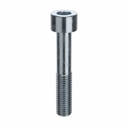 Socket Head Cap Screw: 5/8"-11 Thread Size, 3 1/2 in Lg, Std, Zinc Plated, Steel, 1/2 in Drive, 5 PK