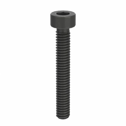 Socket Head Cap Screw: #1-72 Thread Size, 1/2 in Lg, Std, Black Oxide, Steel, 1/16 in Drive, 100 PK