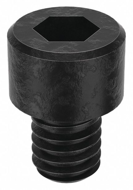 Socket Head Cap Screw: #3-56 Thread Size, 1/8 in Lg, Std, Black Oxide, Steel, 5/64 in Drive, 100 PK