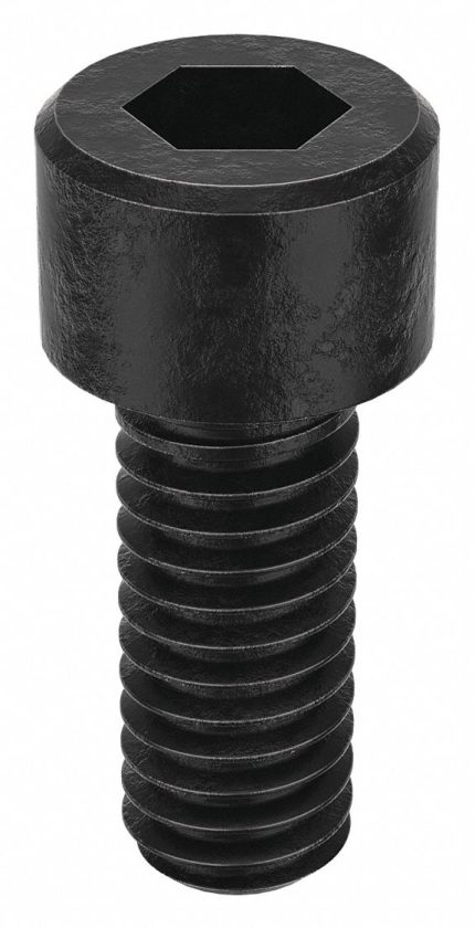 Socket Head Cap Screw: #3-56 Thread Size, 1/4 in Lg, Std, Black Oxide, Steel, 5/64 in Drive, 100 PK