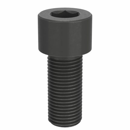 Socket Head Cap Screw: 1/2"-20 Thread Size, 1 1/8 in Lg, Std, Black Oxide, Steel, 10 PK