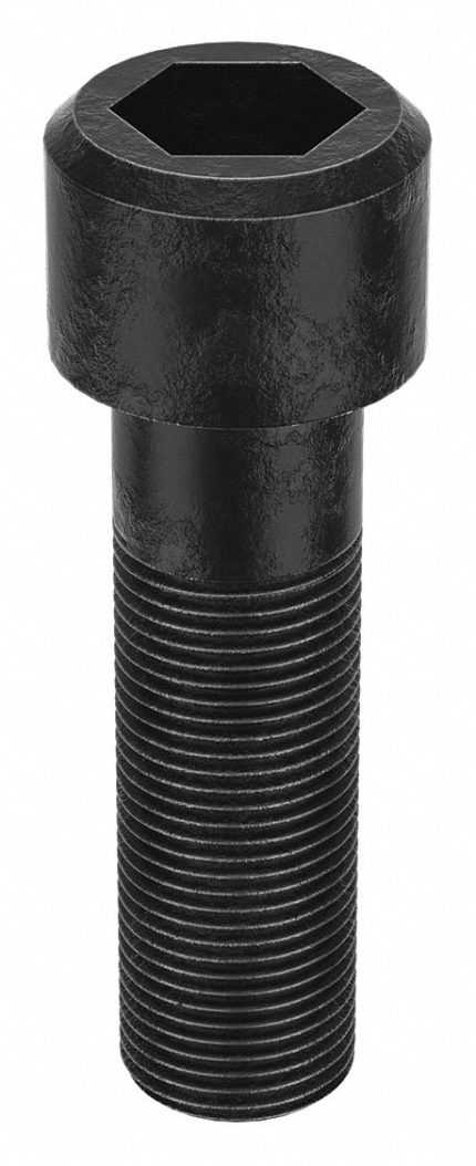 Socket Head Cap Screw: 7/8"-14 Thread Size, 3 in Lg, Std, Black Oxide, Steel, 0.875 in Head Ht, 5 PK