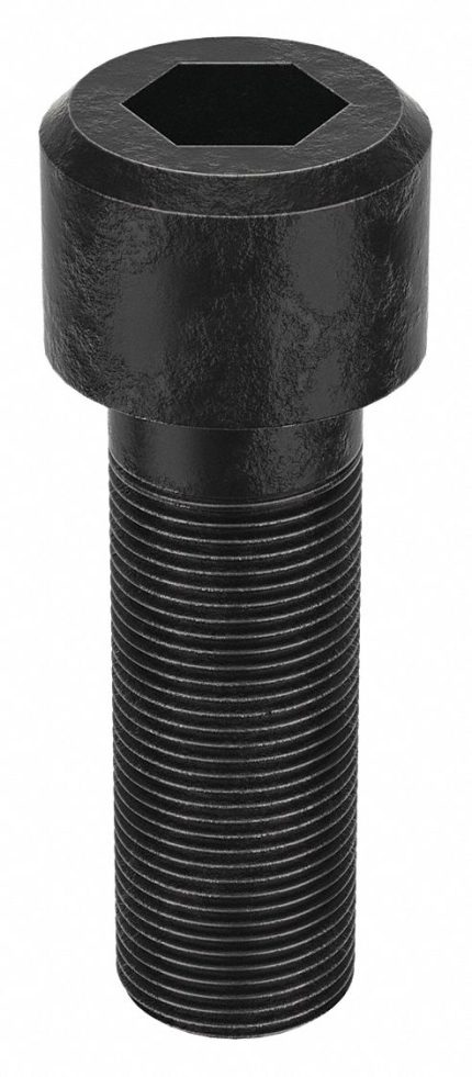 Socket Head Cap Screw: 1"-14 Thread Size, 3 in Lg, Std, Black Oxide, Steel, 1 in Head Ht, 5 PK