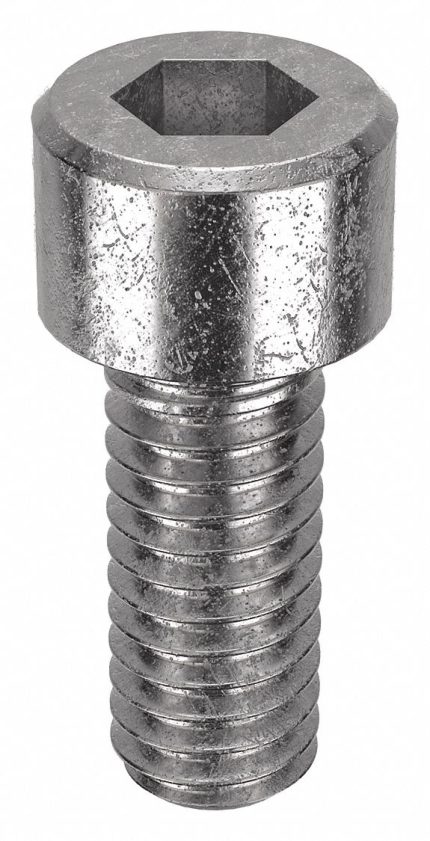 Socket Head Cap Screw: #3-56 Thread Size, 1/4 in Lg, Std, Plain, Stainless Steel, 18-8, 100 PK