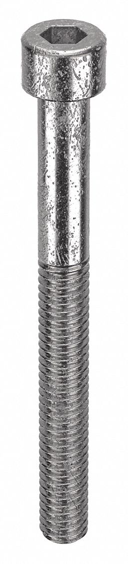 Socket Head Cap Screw: #3-56 Thread Size, 1 in Lg, Std, Plain, Stainless Steel, 18-8, 100 PK